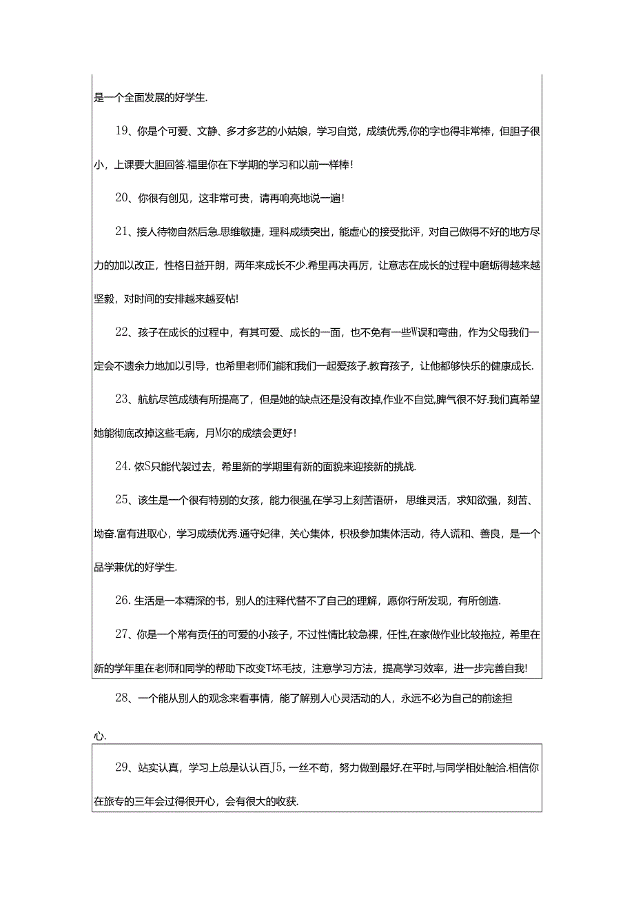 2024年年级期末考试家长评语（精选0句）.docx_第3页