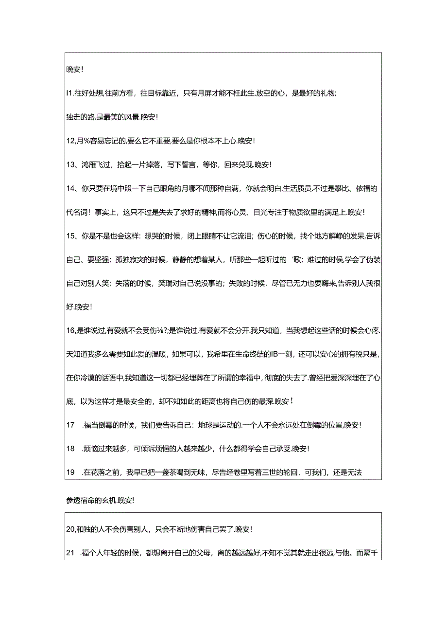 2024年年简短的晚安心语短信锦集69条.docx_第2页