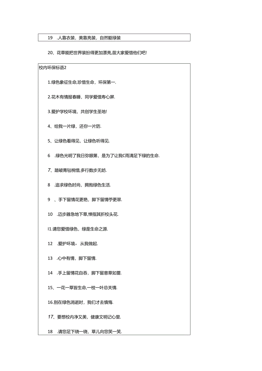 2024年校园环保标语(15篇).docx_第2页
