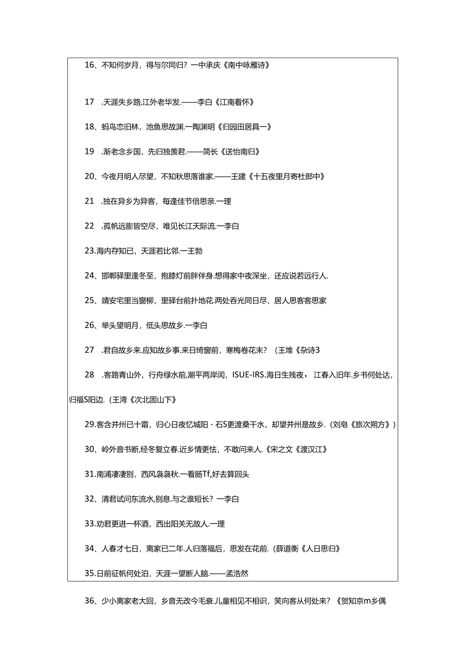 2024年（荐）关于思乡的诗句.docx_第2页