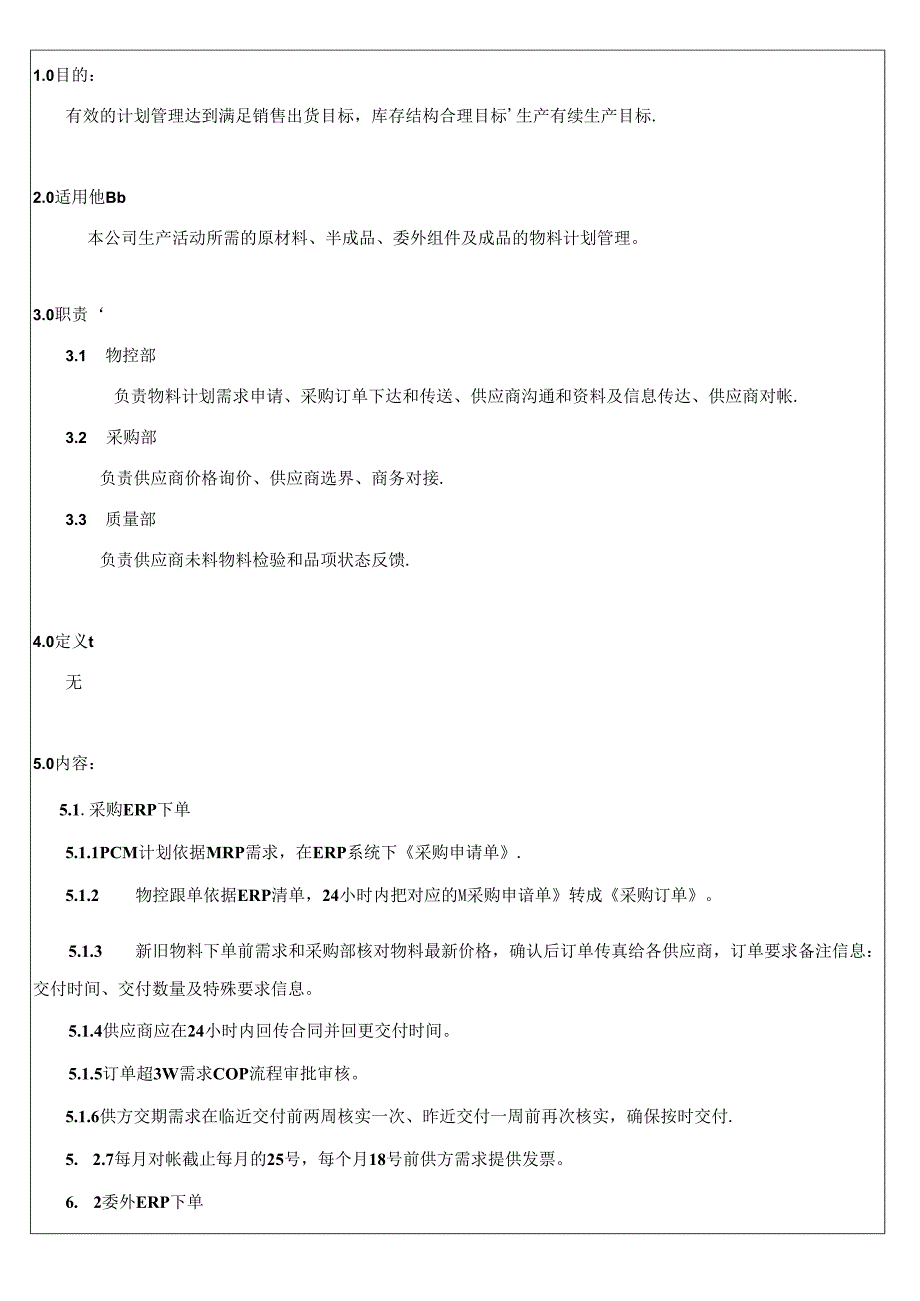 MS-WK-001 采购下单管理规范.docx_第1页