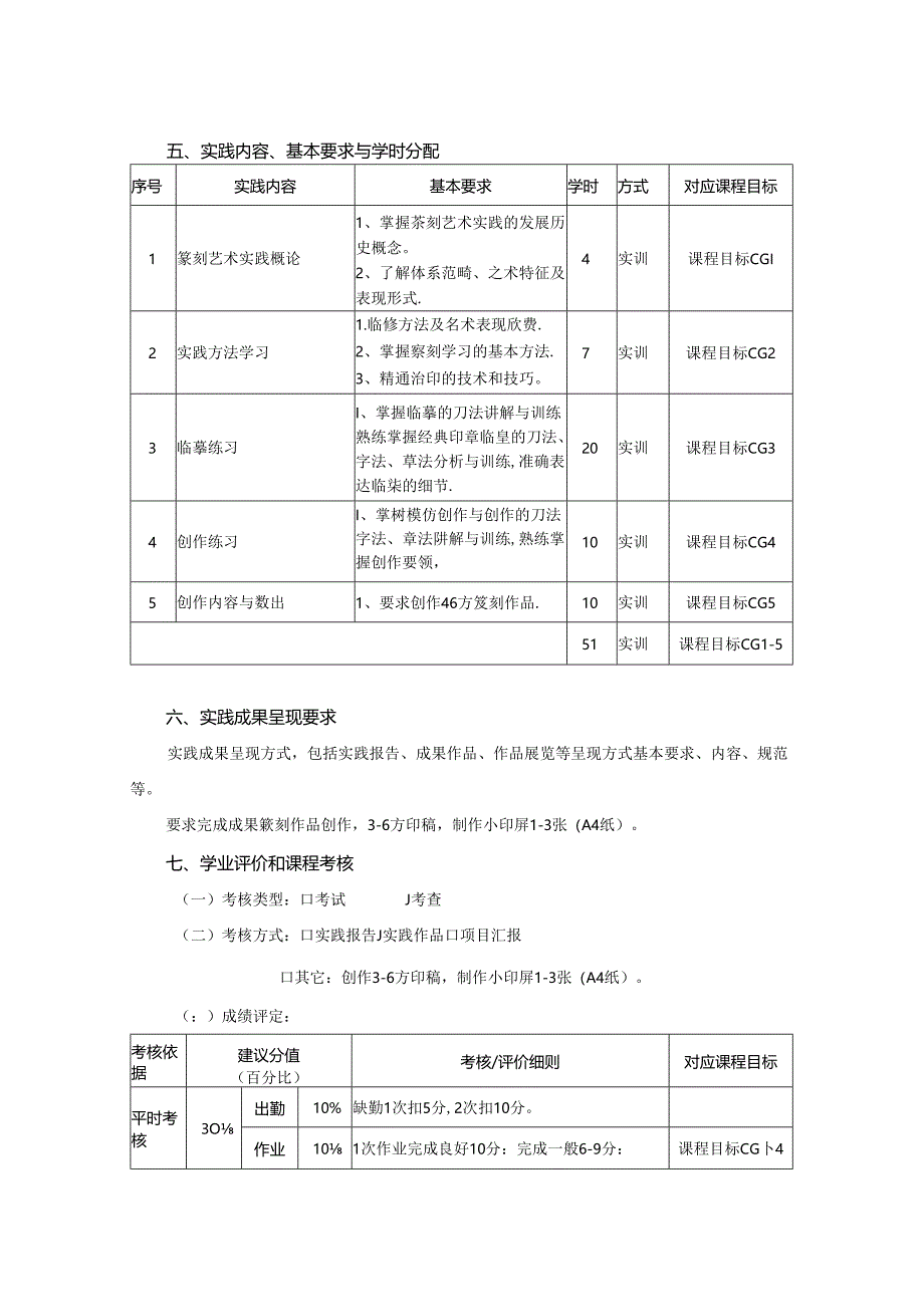 0823S04060-篆刻艺术-2023版培养方案课程教学大纲.docx_第3页