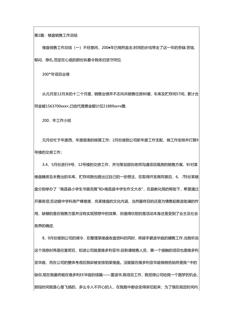 2024年楼盘工作总结（共3篇）.docx_第2页