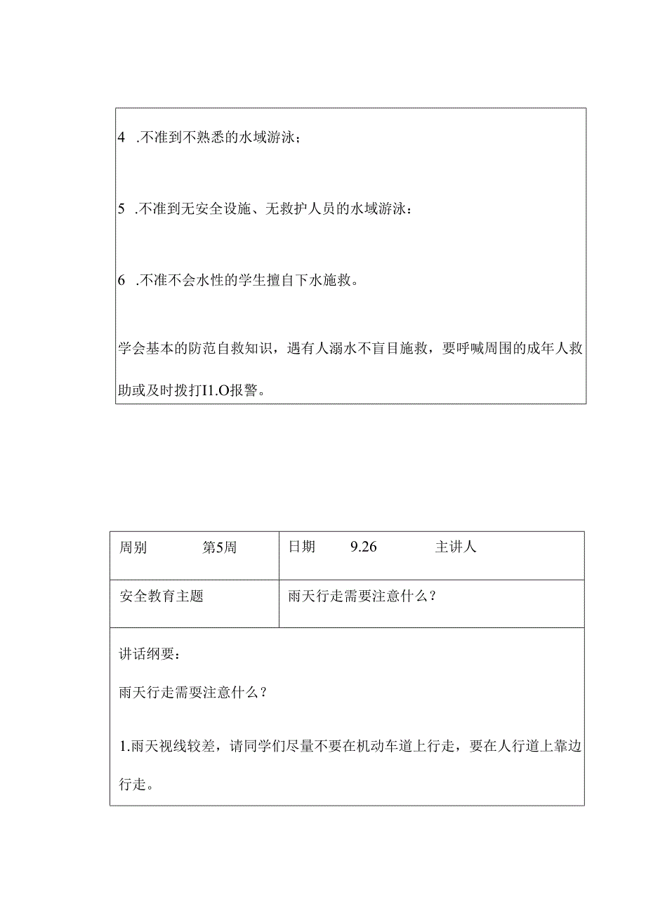 2023年秋季第5周“1530”每日安全教育记录表内容资料参考转发收藏.docx_第2页