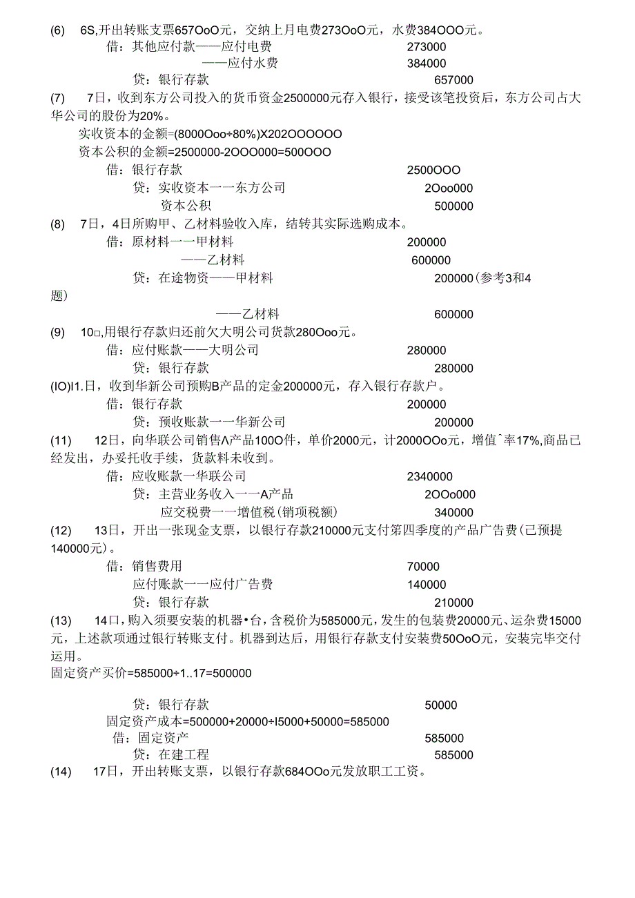 会计分录练习题复习资料.docx_第3页