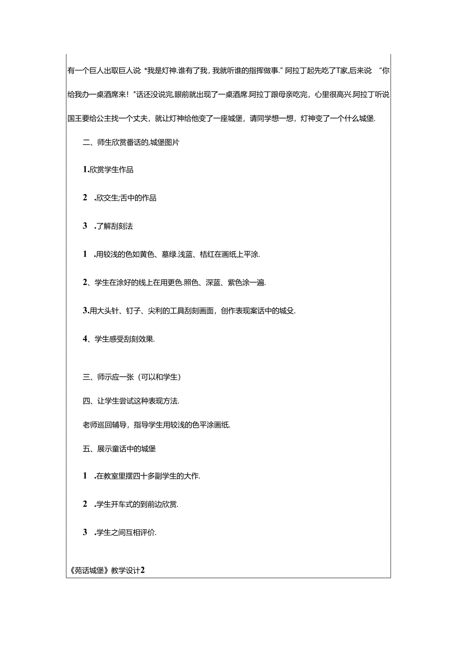 2024年《童话城堡》教学设计.docx_第2页