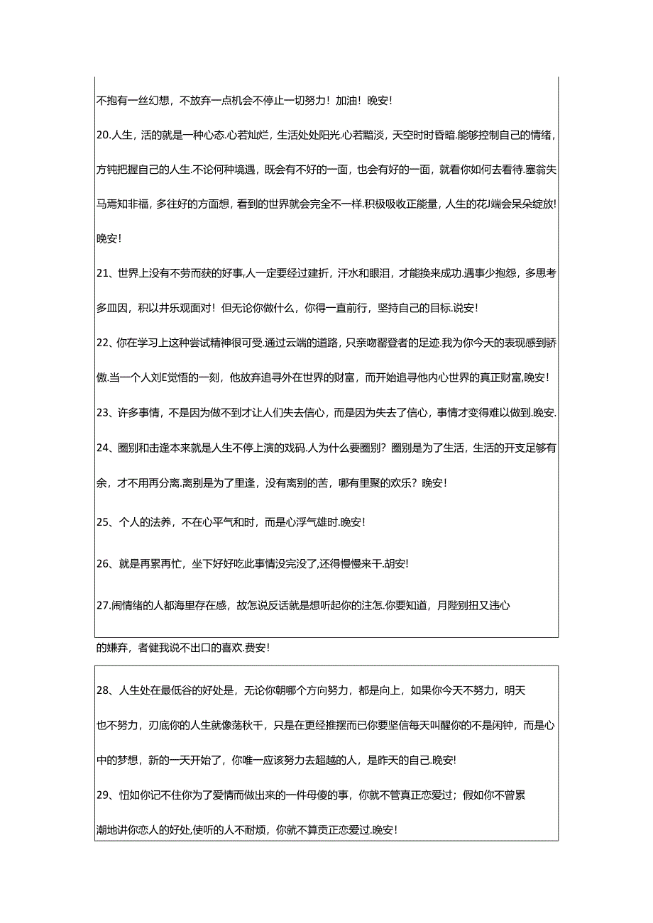 2024年精选优美的晚安朋友圈问候语摘录68条.docx_第3页