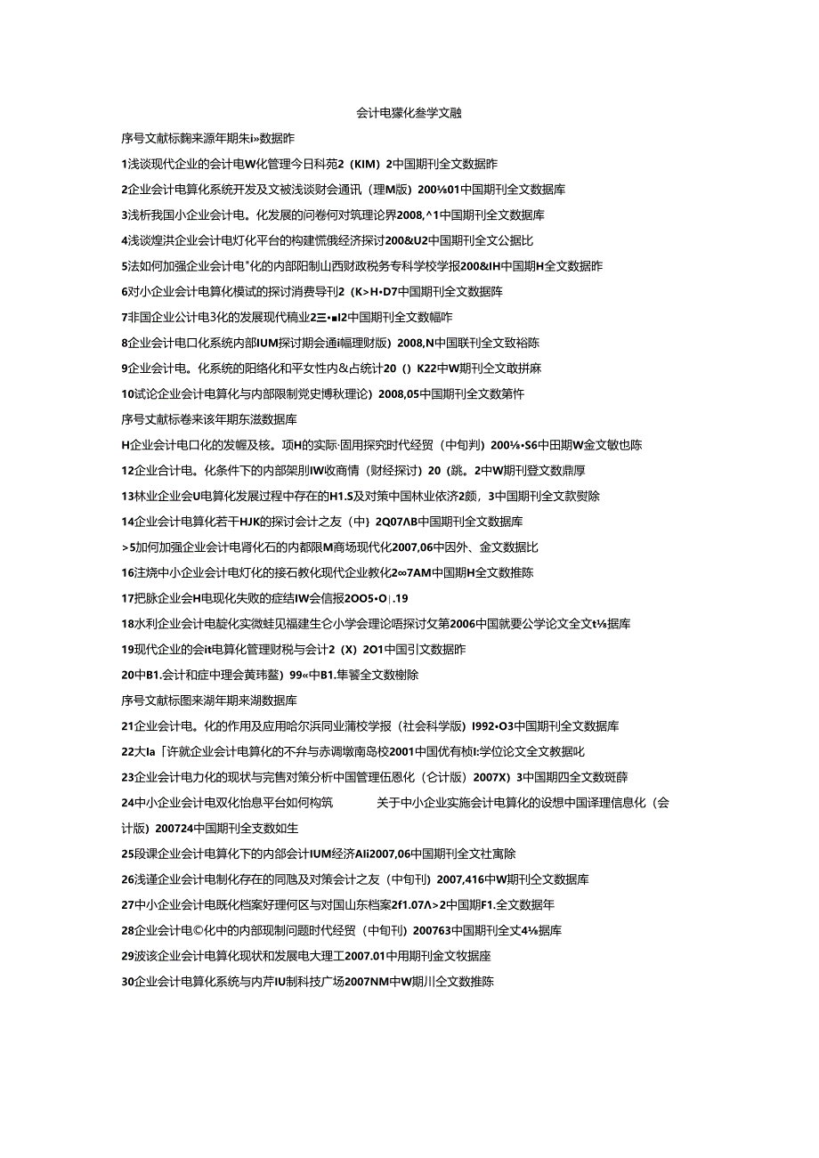 会计电算化参考文献.docx_第1页