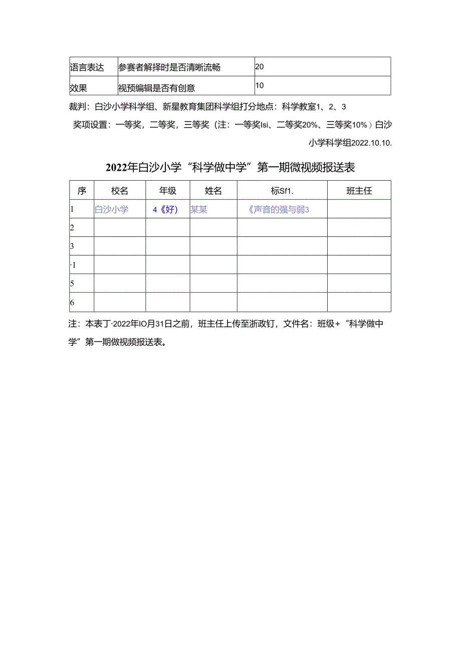 举行小学学生“科学做中学”第一期微视频评比的通知.docx_第2页