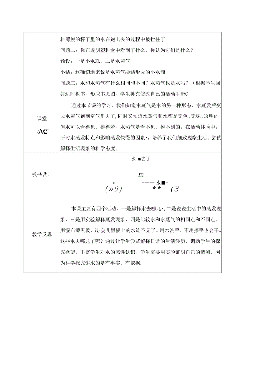 1.1 水到哪里去了（教学设计）三年级科学上册（教科版）.docx_第3页