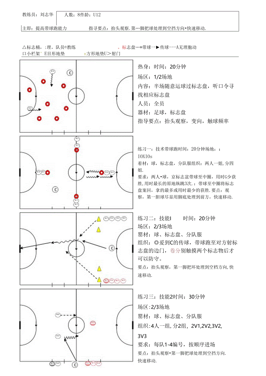 五人制足球：带球跑1公开课教案教学设计课件资料.docx_第1页