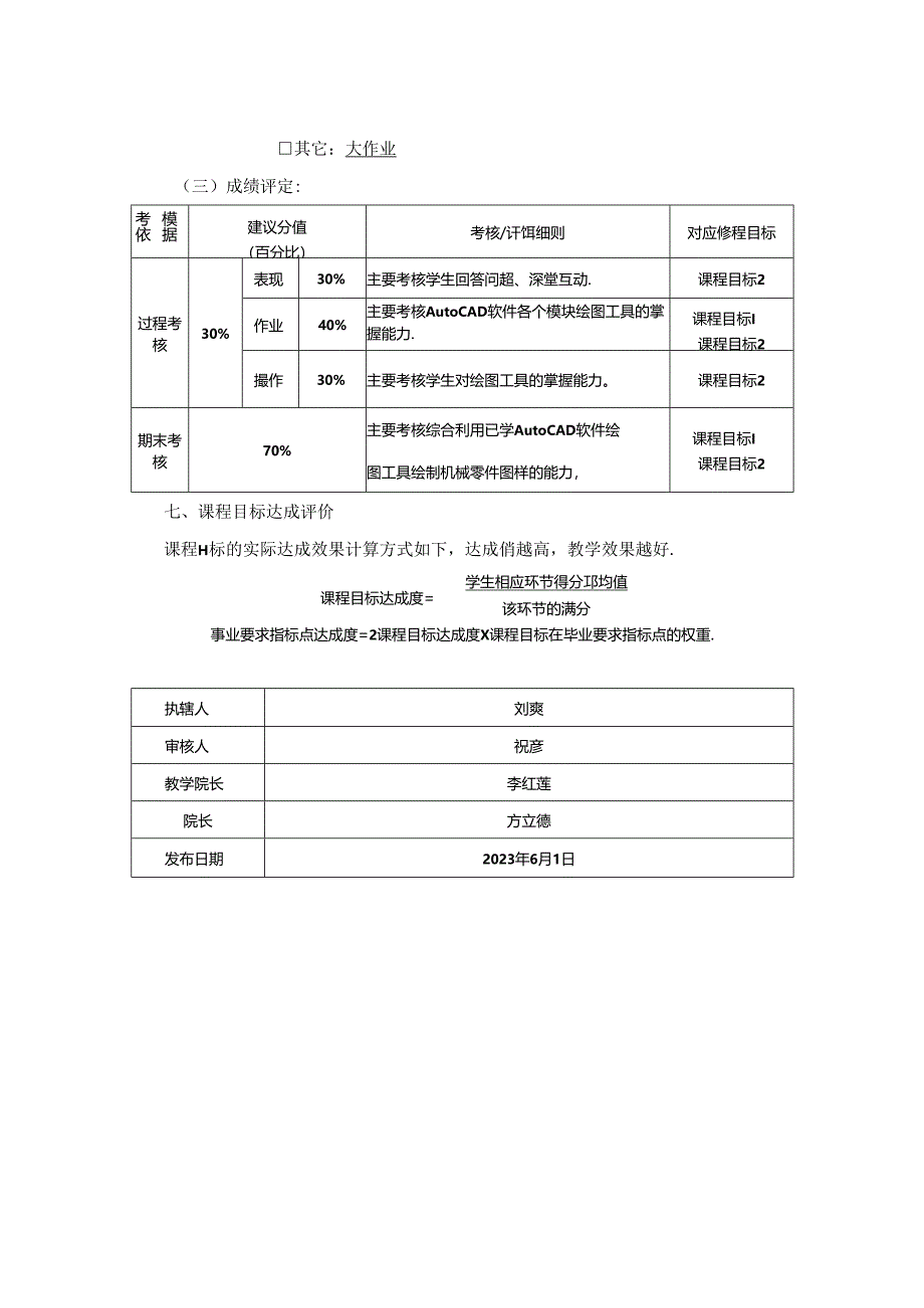 1523D01007-工程制图实训-2023版人才培养方案课程教学大纲.docx_第3页