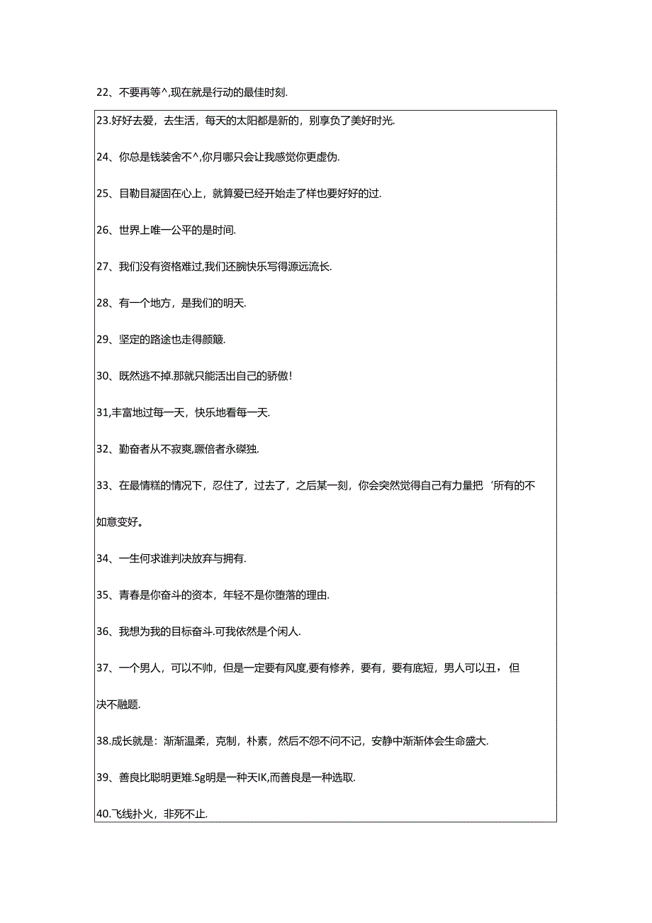 2024年年精选励志签名摘录96句.docx_第3页