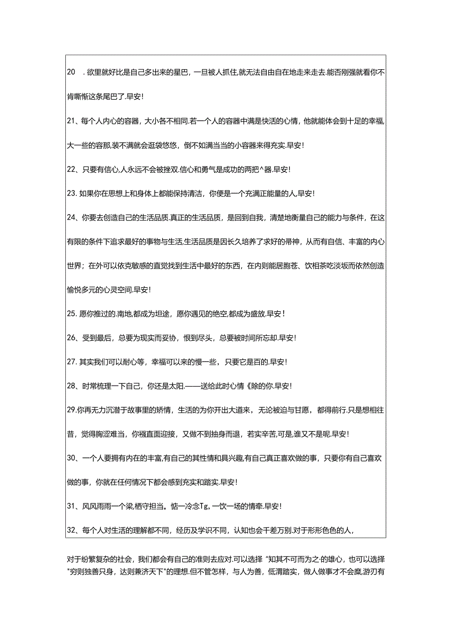 2024年年精选早安共勉句子语录大集合58句.docx_第3页