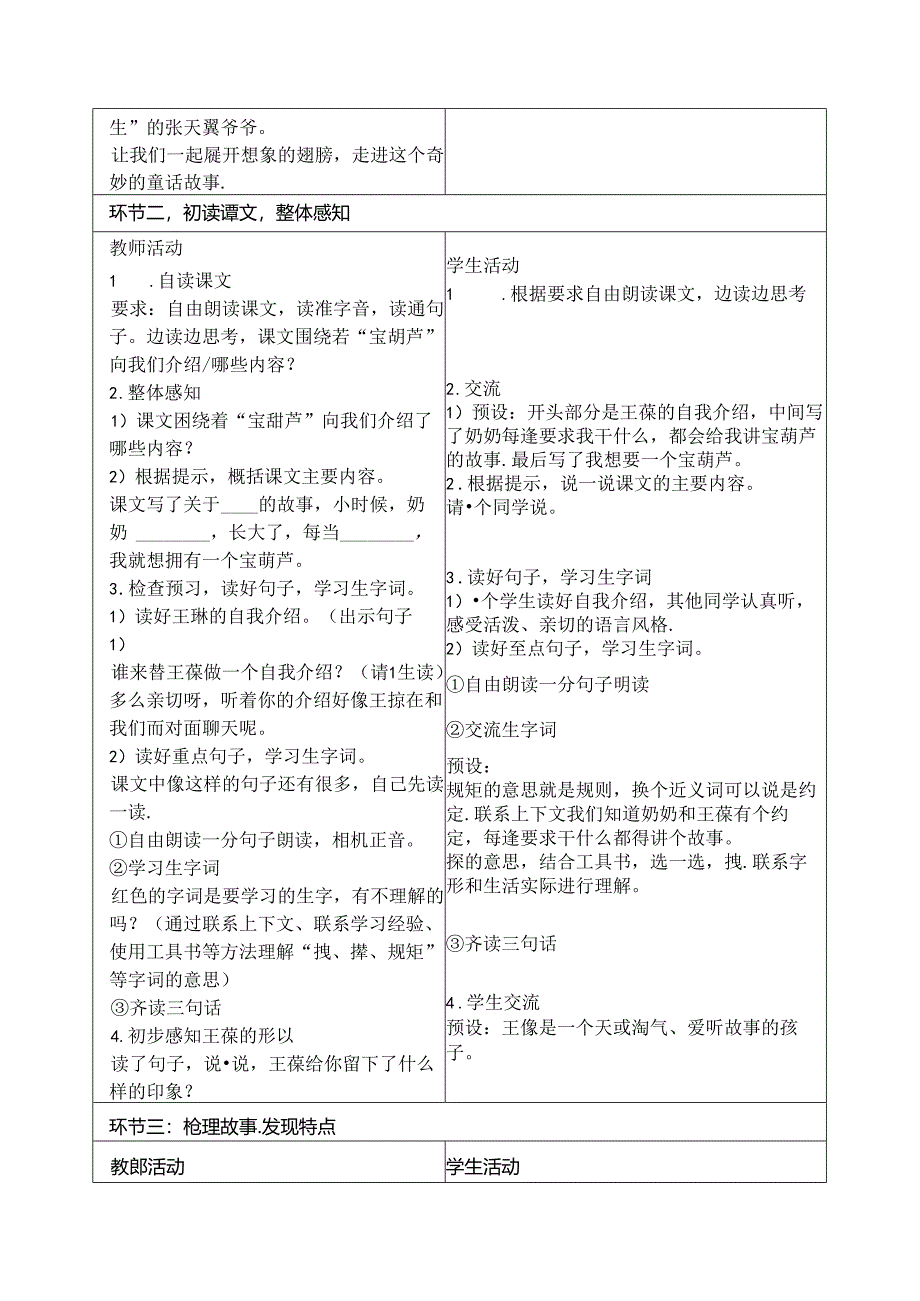 26《宝葫芦的秘密》教学设计1公开课教案教学设计课件资料.docx_第2页