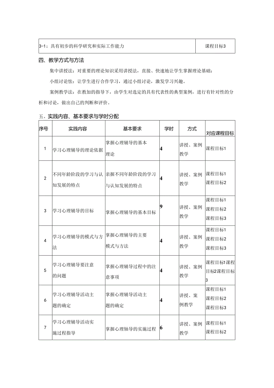 0623S02044-心理健康教育课程设计与实施-2023版人才培养方案课程教学大纲.docx_第2页