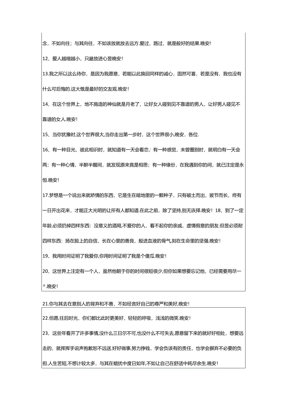 2024年年通用唯美的晚安心语微信锦集79句.docx_第2页