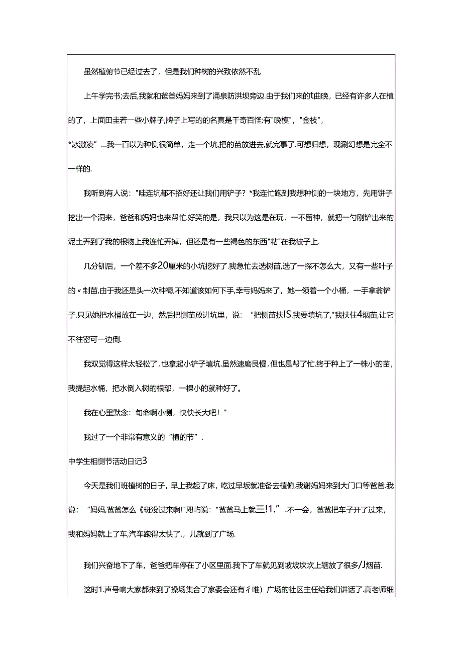 2024年中学生植树节活动日记.docx_第2页