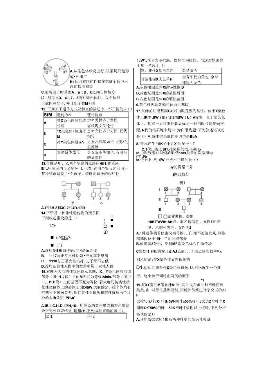 伴性遗传经典试题附解析.docx_第2页