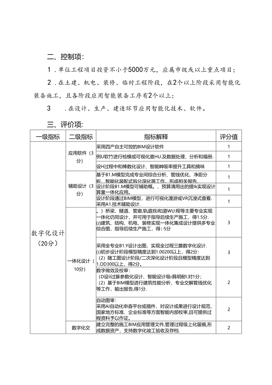 佛山《市政基础设施工程智能建造水平评价指引》（征求意见稿）.docx_第2页