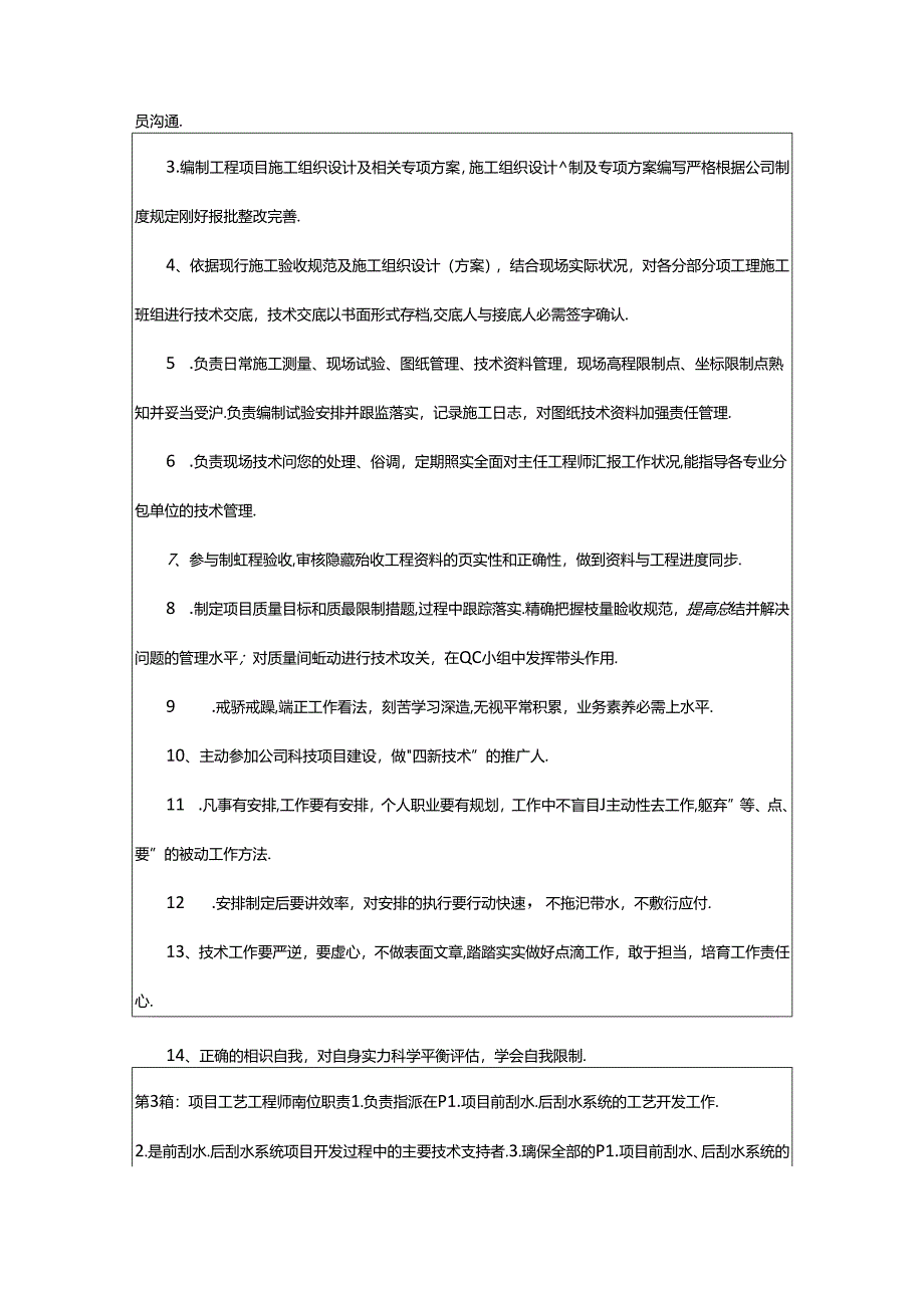 2024年模厂项目工程师岗位职责（共10篇）.docx_第2页