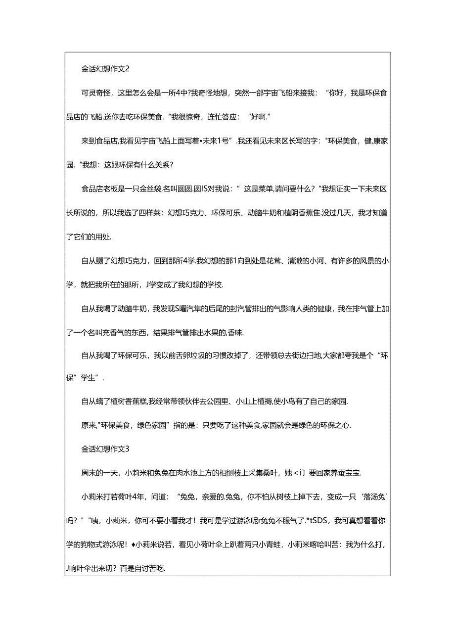 2024年童话幻想作文（精选21篇）.docx_第2页