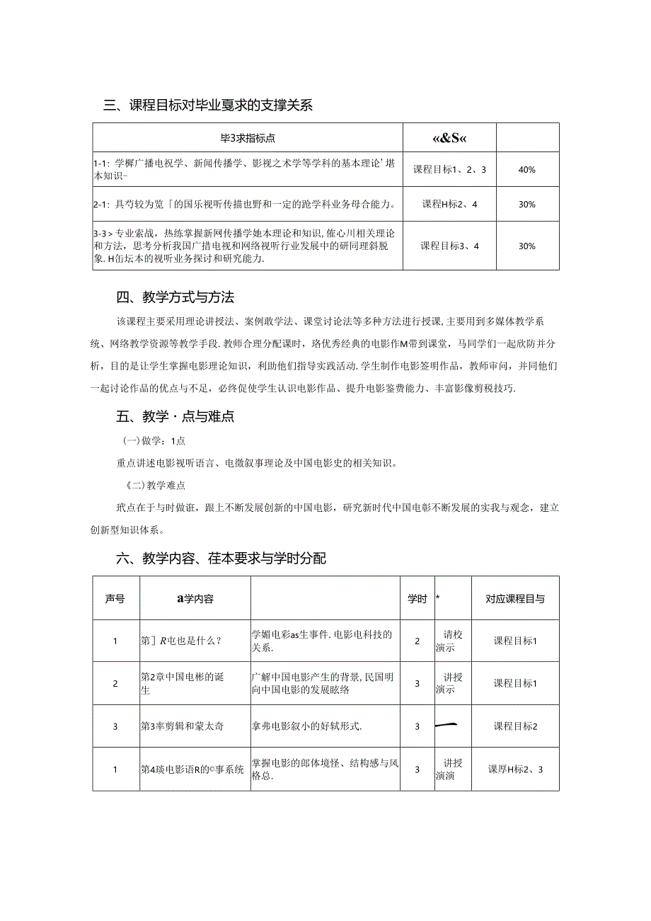 0223S06014-电影学导论-2023版人才培养方案课程教学大纲.docx_第2页