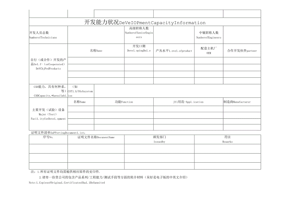 供应商调查表、质量体系、开发能力状况表（Supplier Enquiry）.docx_第3页