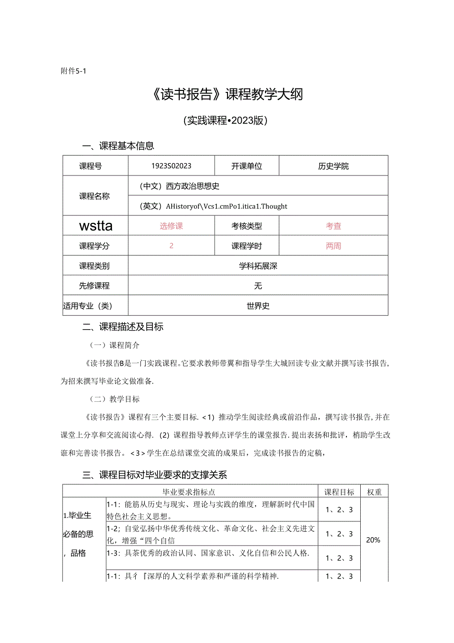 1923S02023-读书报告 大纲2023.docx_第1页