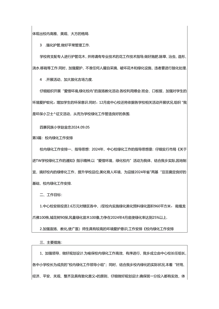 2024年校园绿化工作计划（共5篇）.docx_第3页