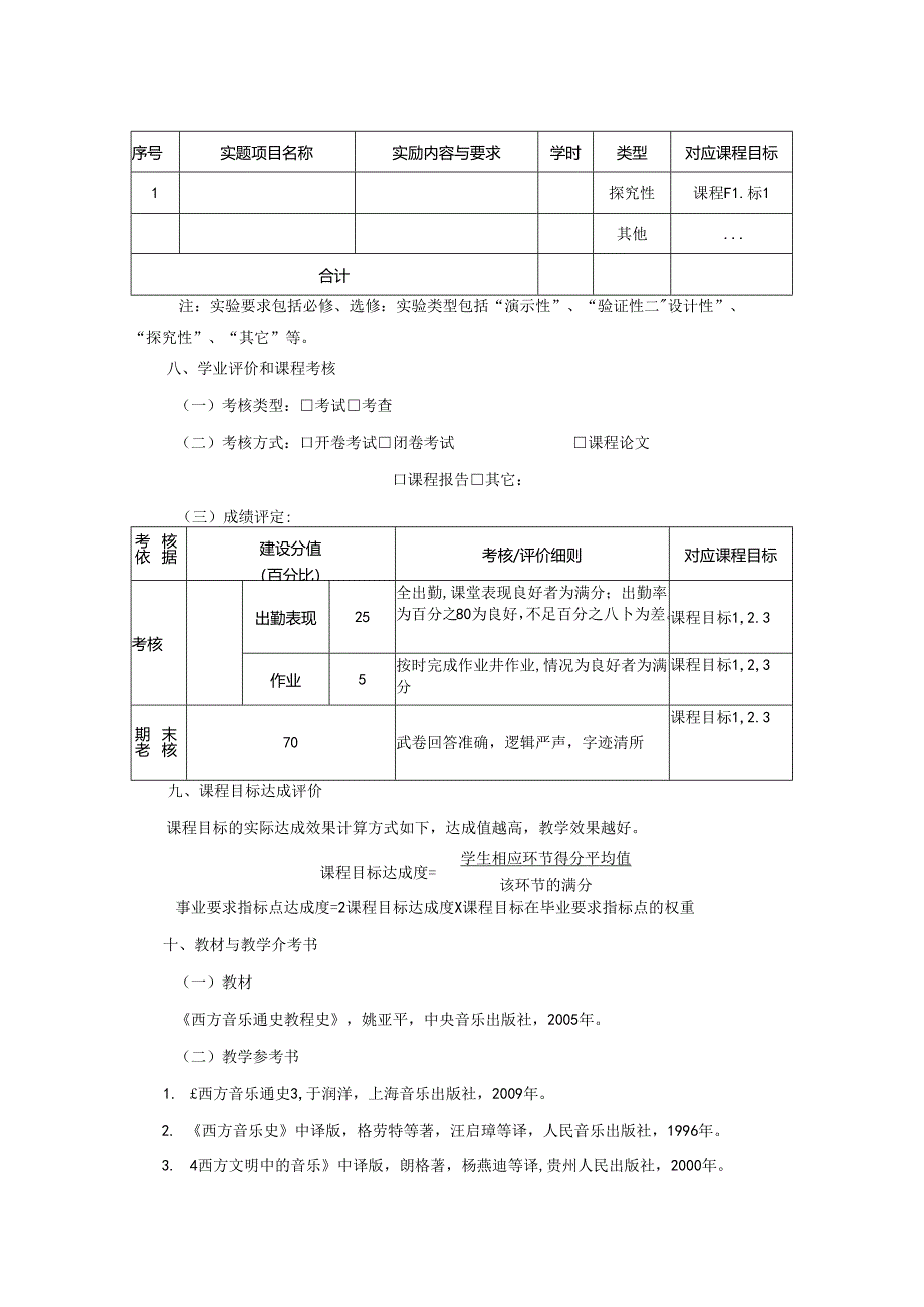 0823D01091-西方音乐史1-2023版人才培养方案课程教学大纲.docx_第3页