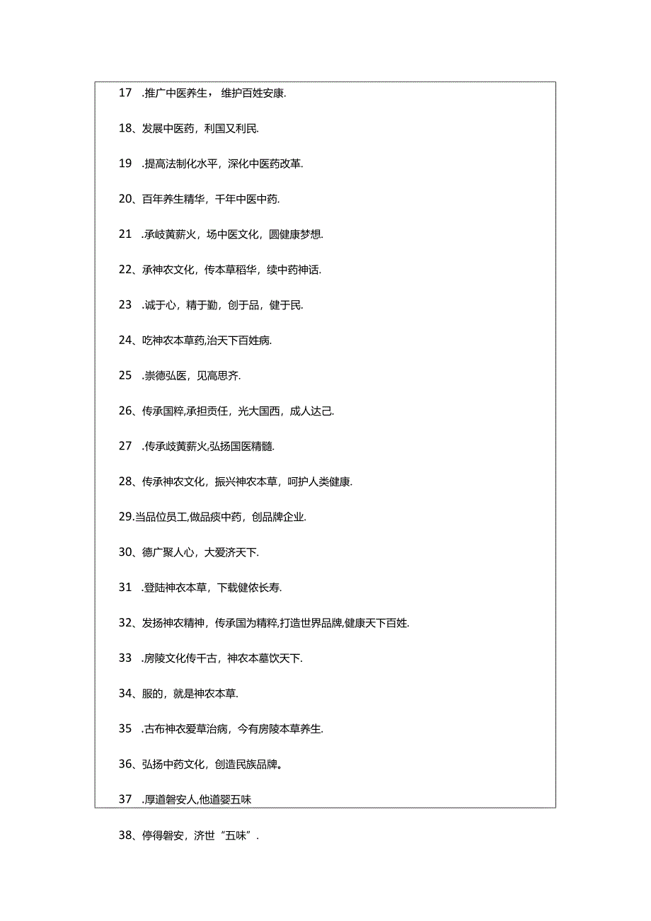 2024年中医药法活动宣传标语（精选270条）.docx_第2页