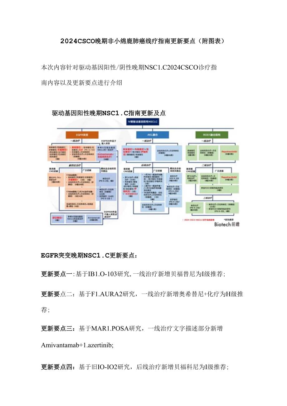 2024 CSCO晚期非小细胞肺癌诊疗指南更新要点(附图表).docx_第1页