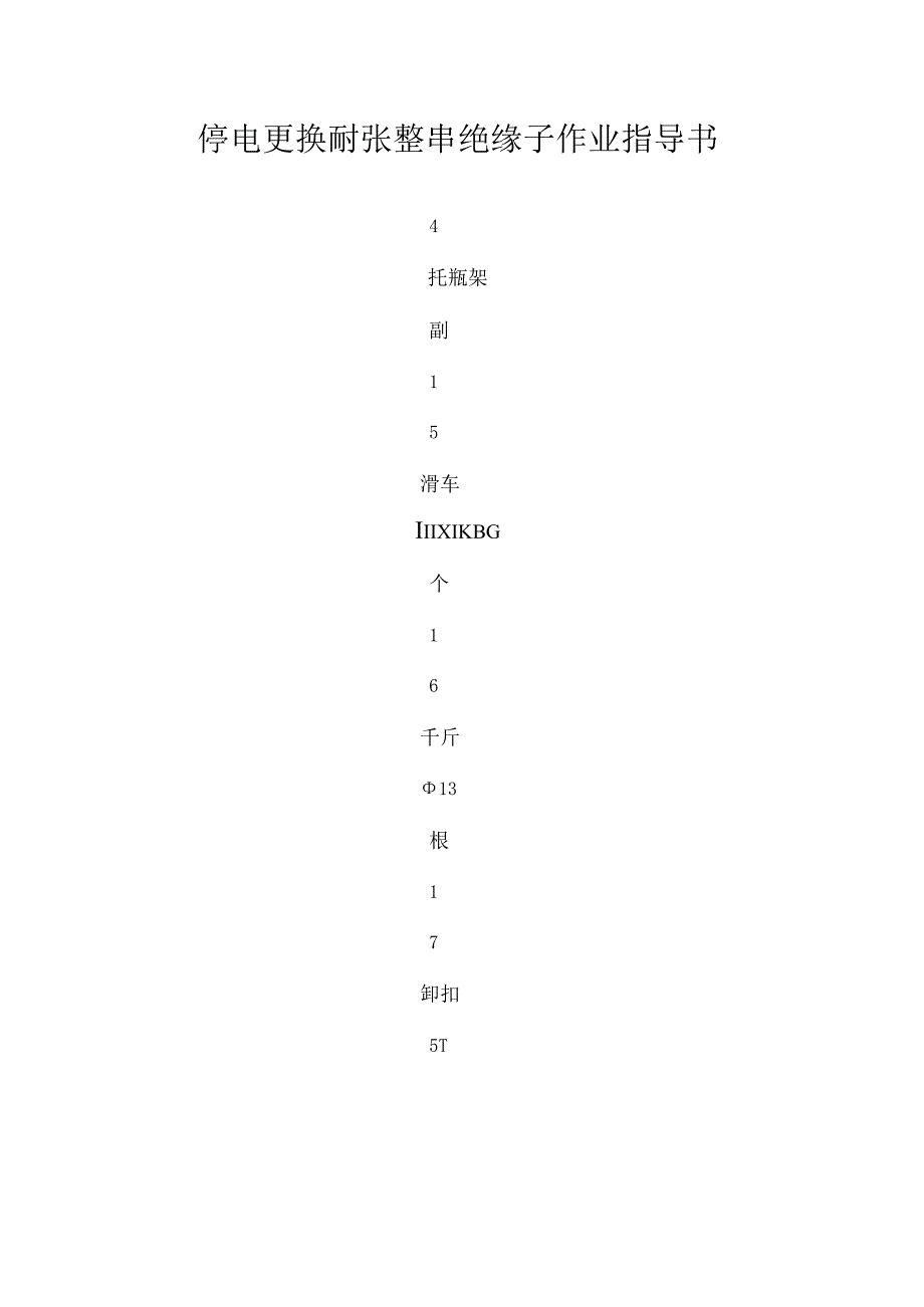 停电更换耐张整串绝缘子作业指导书.docx_第1页