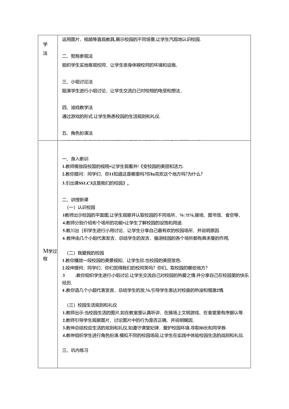 《3 这是我们的校园》教学设计2024-2025学年道德与法治一年级上册统编版（2024）.docx_第2页