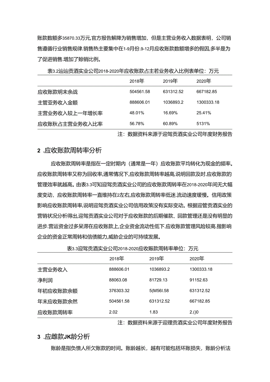 【《迎驾贡酒应收账款风险控制现状、问题及对策研究》10000字论文】.docx_第2页