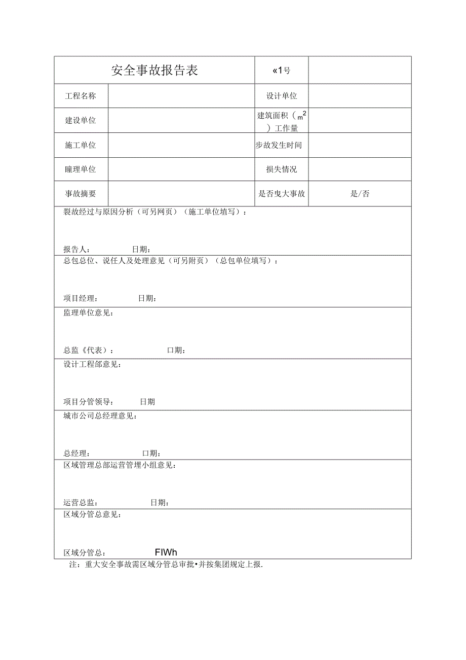 【施工管理】工程安全事故处理报告.docx_第1页