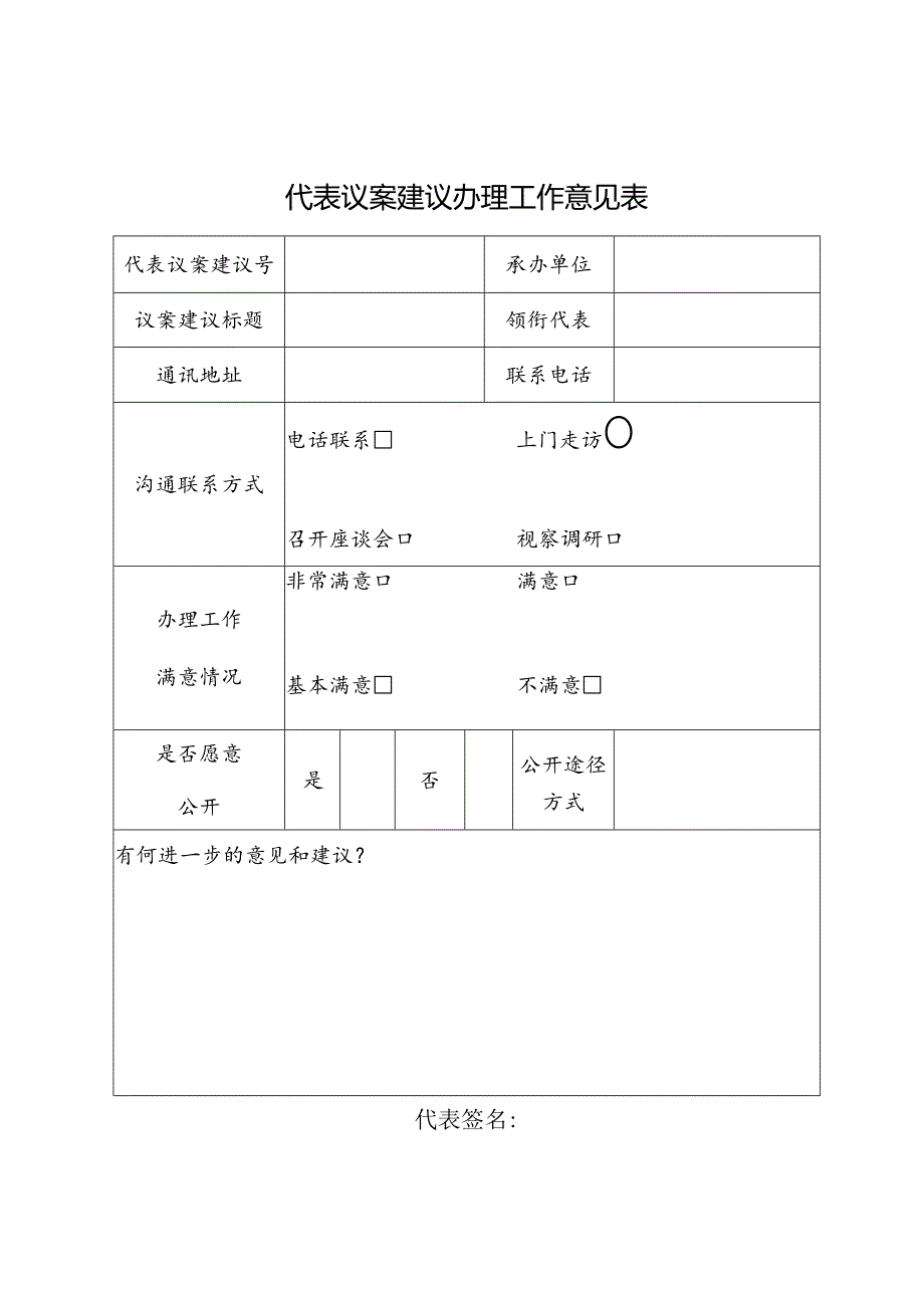 代表议案建议办理工作意见表.docx_第1页