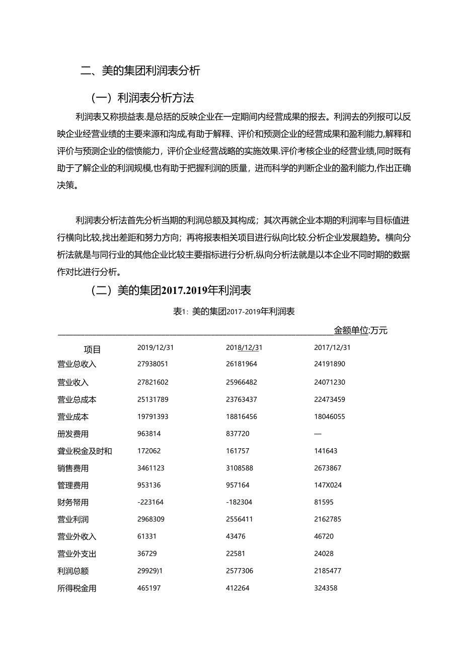 【《美的集团利润表探析存在的问题及完善建议（定量论文）》9200字】.docx_第3页