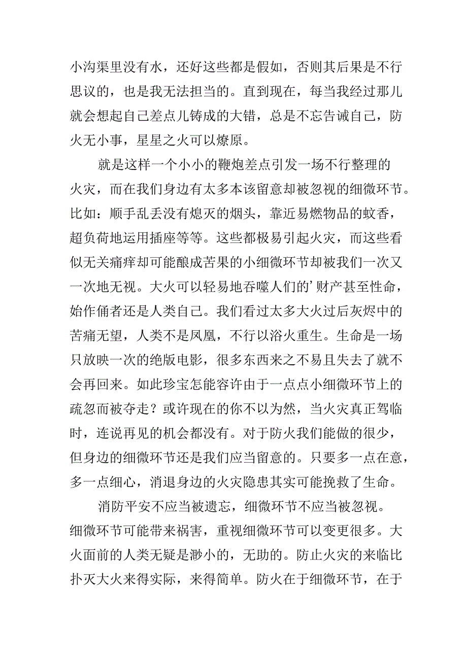 从细节开始,杜绝火灾作文600字.docx_第2页