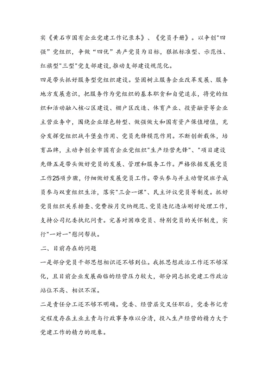 公司上半年基层党建工作述职报告.docx_第2页