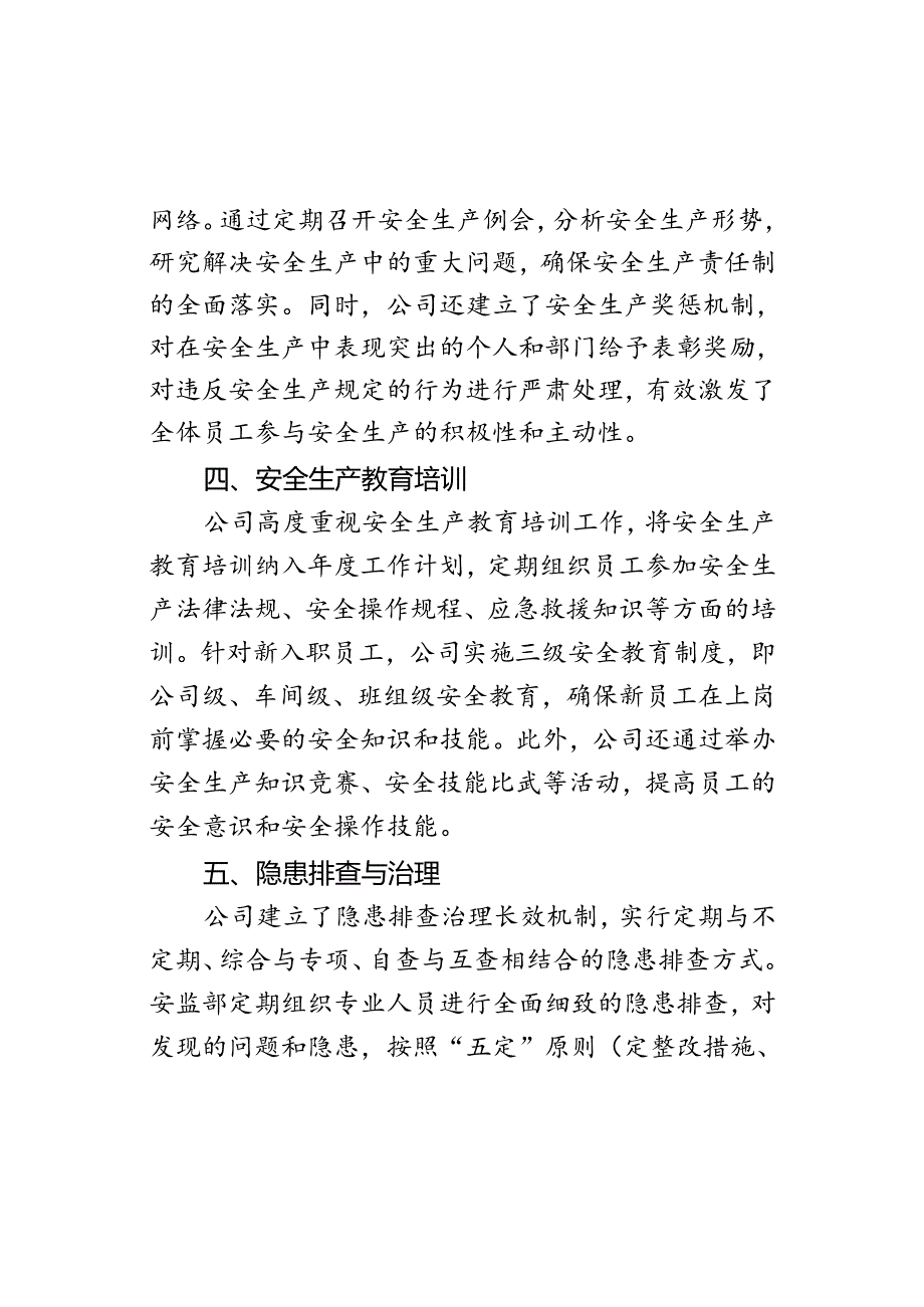 公司（制造企业）安全标准化自评报告.docx_第3页