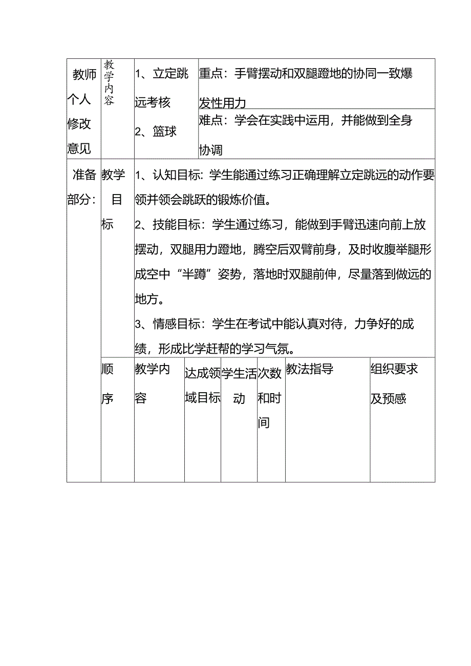 八年级下学期体育教案.docx_第1页