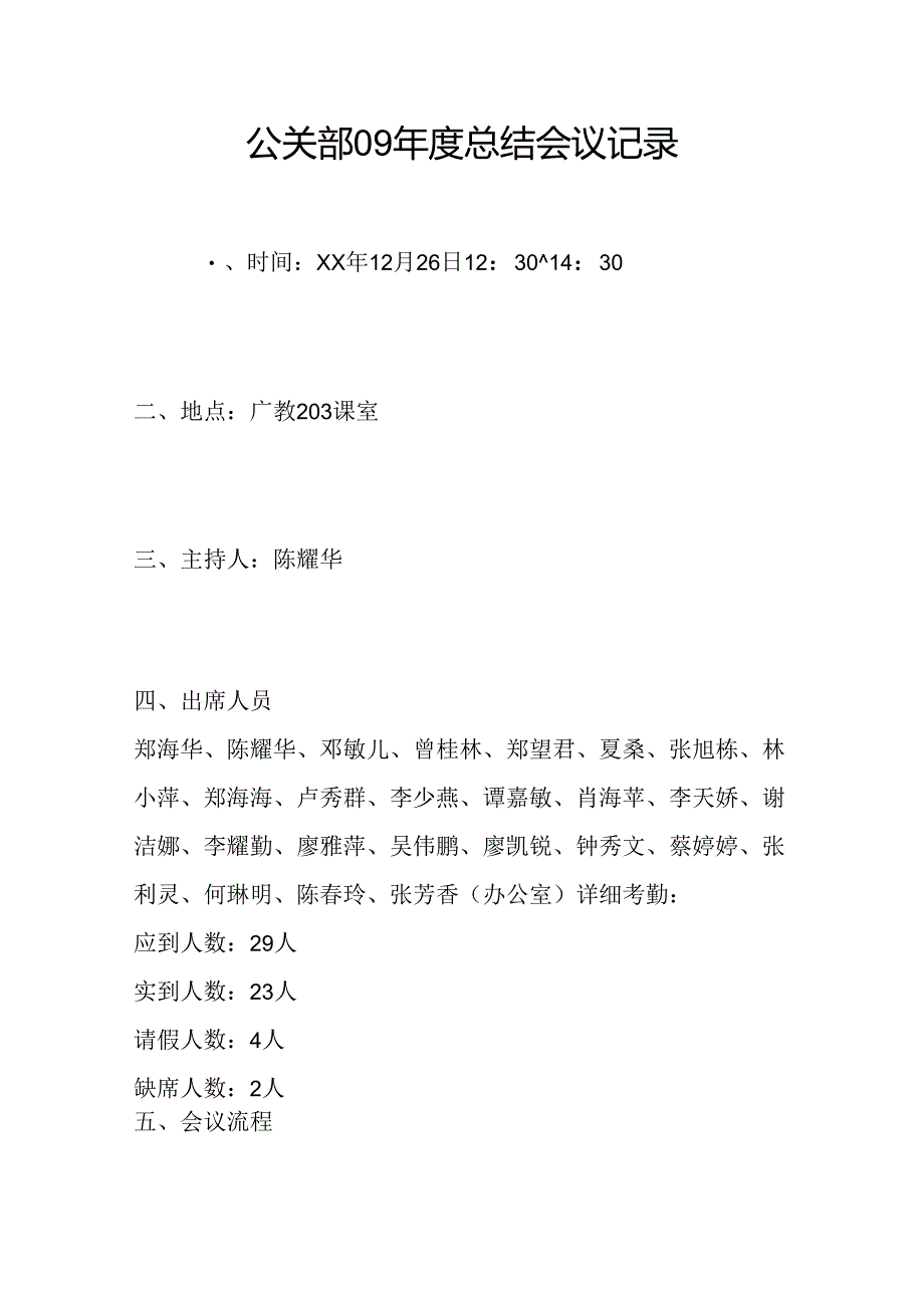 公关部09年度总结会议记录.docx_第1页