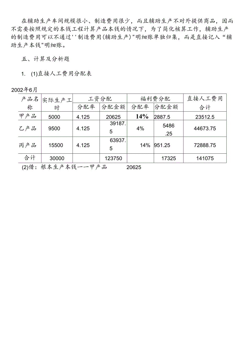 XXXX年电大成本会计形成性考核册答案[1].docx_第2页