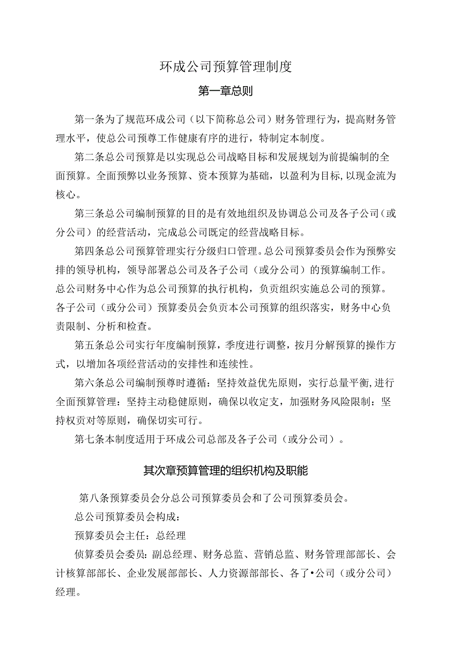 公司预算管理制度.docx_第1页