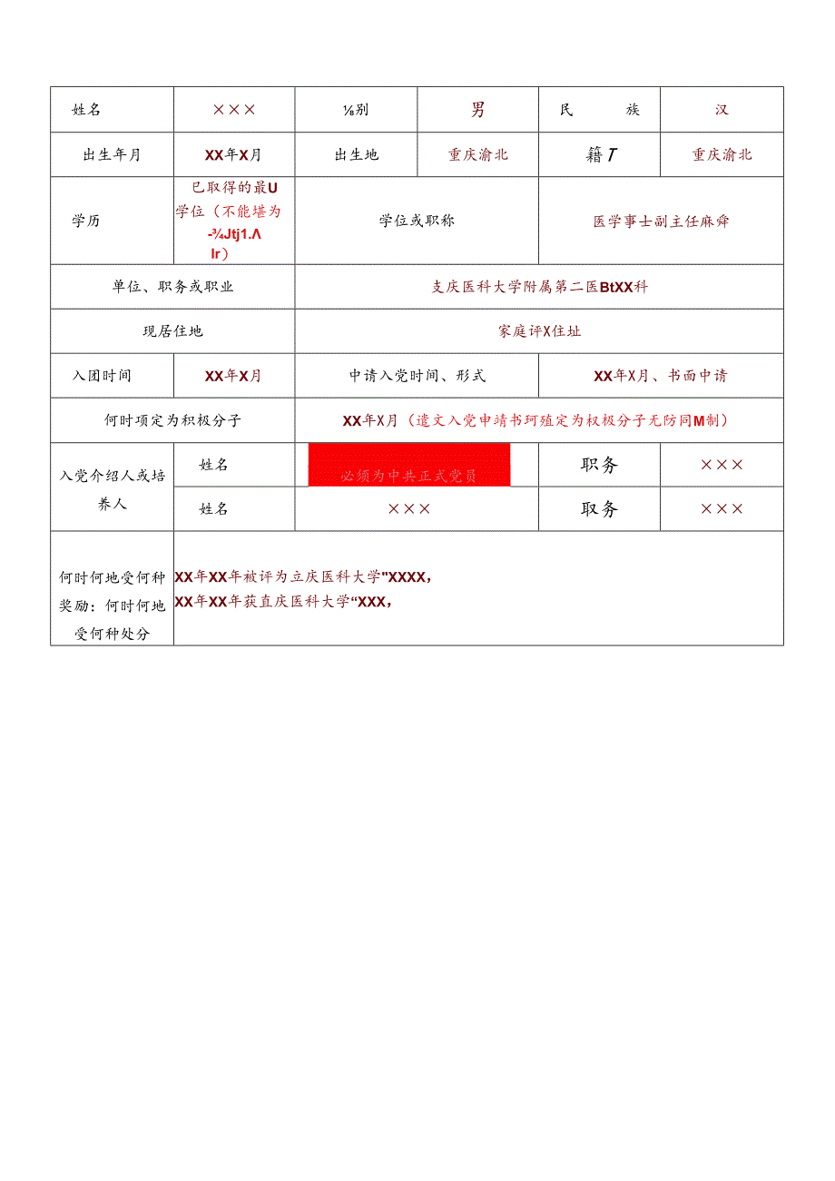 入党积极分子考察登记簿（填写范例）.docx_第3页