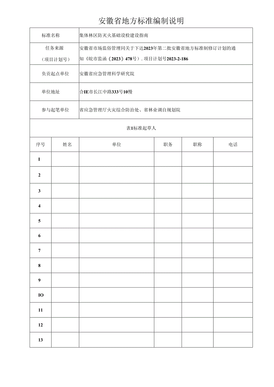 《集体林区防灭火基础设施建设指南》编制说明.docx_第1页