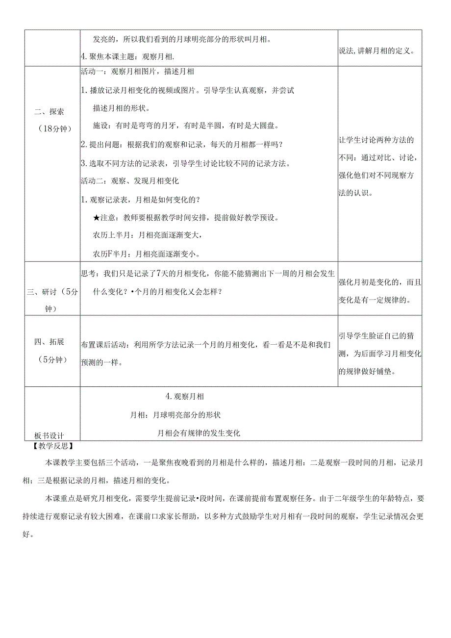 （2024秋）科教版科学二年级上册《观察月相》教案.docx_第2页