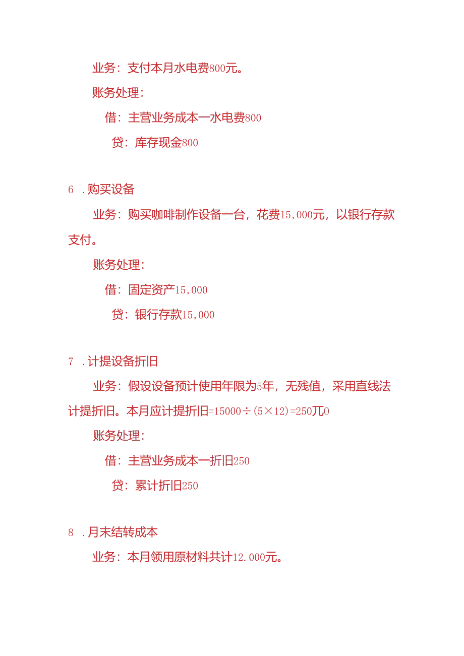 做账实操-咖啡店会计账务处理的实例.docx_第3页